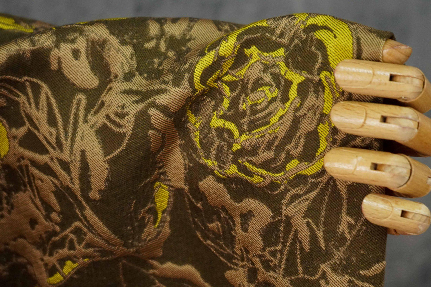 Artistic Embossed Abstract Rose Jacquard Fabric ��� Color-Woven Dress Fabric for Gown, Evening Wear, Couture Sewi" Wide