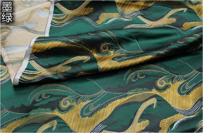 Waves KINRAN Jacquard Fabric: Japanese Style Sewing Material
