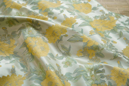 Floral Jacquard Brocade Fabric: 56"W Rayon Cheongsam Qipao Material