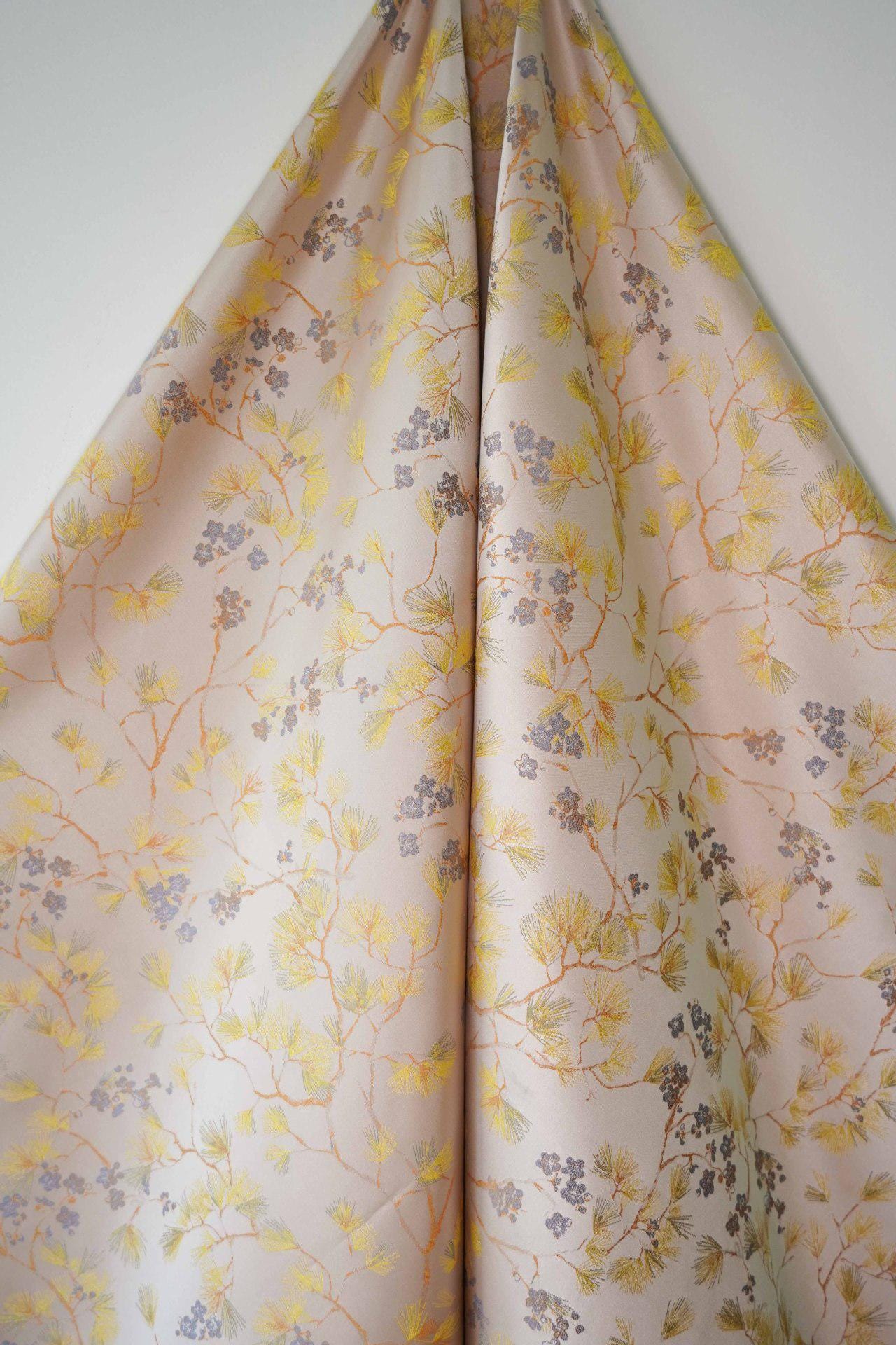 Tissu jacquard Palace : motif pin damassé, largeur 150 cm - au mètre