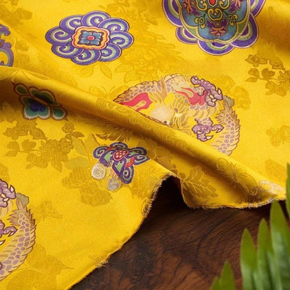 Gold Rayon Shantung Fabric: Upholstery, Costume, Decor - 55"W