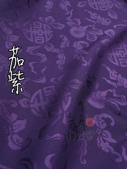 Tissu satin jacquard à motifs floraux : Matière pour costumes de cosplay chinois anciens