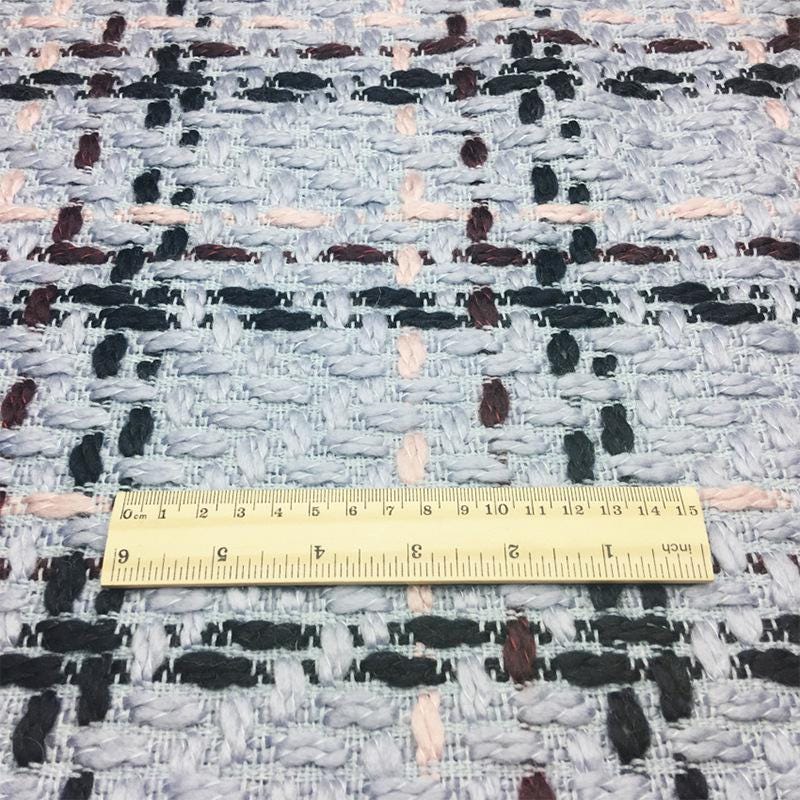 Coarse Woven Tweed Fabric: Sequin Sparkle Fashion Material, 59" Wide