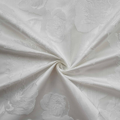 Tissu jacquard à motif floral en relief ��� Broca élégant" Large
