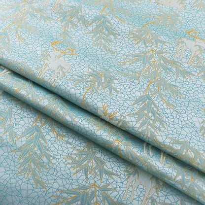 Mongolian Bada Fabric: Tibetan Caisson Pattern, 55"W Polyester