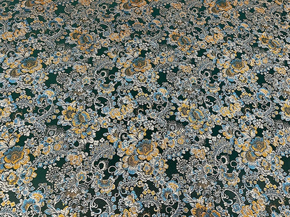 Tissu brocart de soie à motif pivoine : 75 cm de large (29,5 po) – Ameublement et costumes