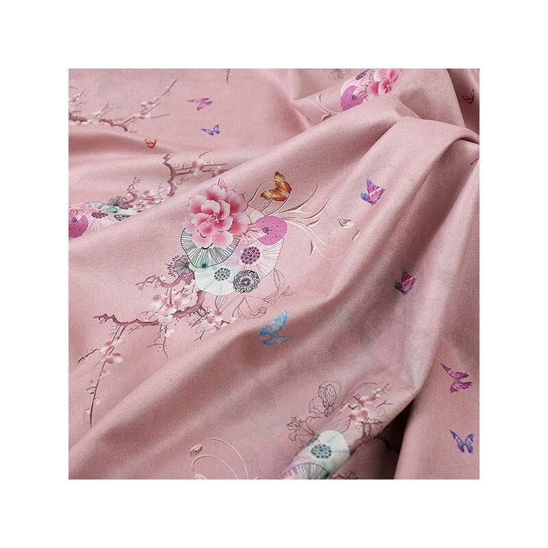 Floral Micro Suede Fabric: Upholstery, Costume, Apparel - 59"W