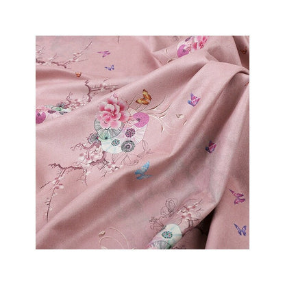 Floral Micro Suede Fabric: Upholstery, Costume, Apparel - 59"W