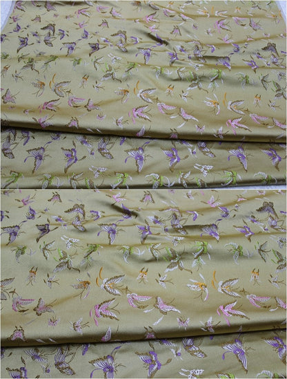 Butterfly Floral Silk Brocade Fabric - Chinese Jacquard (29.5"W)