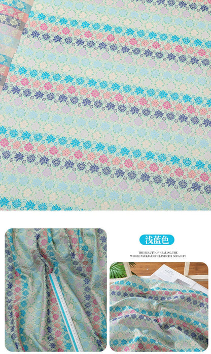 Tissu Nishijin Ori : Jacquard tortue, tissu d’ameublement japonais pour mariages (59 pouces de large, au mètre)