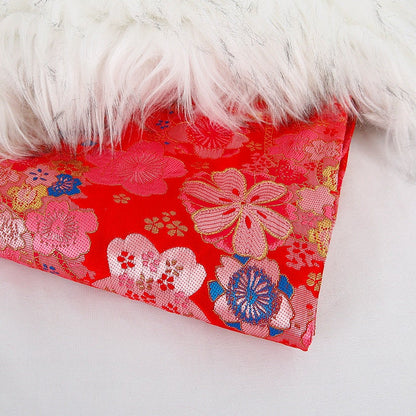 Cherry Blossom Jacquard Fabric: 59" Wide Rayon Brocade