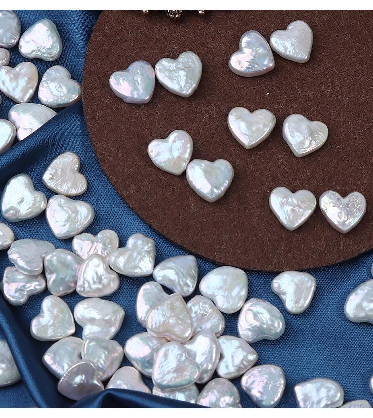 Baroque Heart Freshwater Pearl Beads: Iridescent DIY Jewelry Making