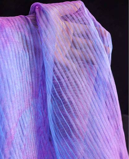Reflective Organza Fabric: Mermaid Water Texture, 57" Wide