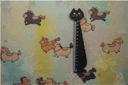 Tissu satiné en soie à motif poney - 150 cm de large, impression numérique