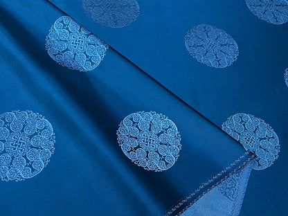 Mint Green Silk Brocade Fabric: Chinese Cheongsam Costume Material