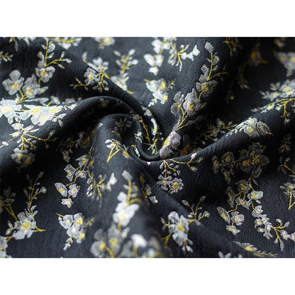 Gold Thread Jacquard Fabric: Retro Reversible Upholstery, Costume, Decor