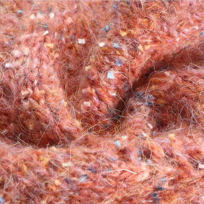 Rainbow Mohair Silk Yarn: Hand-Dyed Lace, Knitting Crochet Weaving