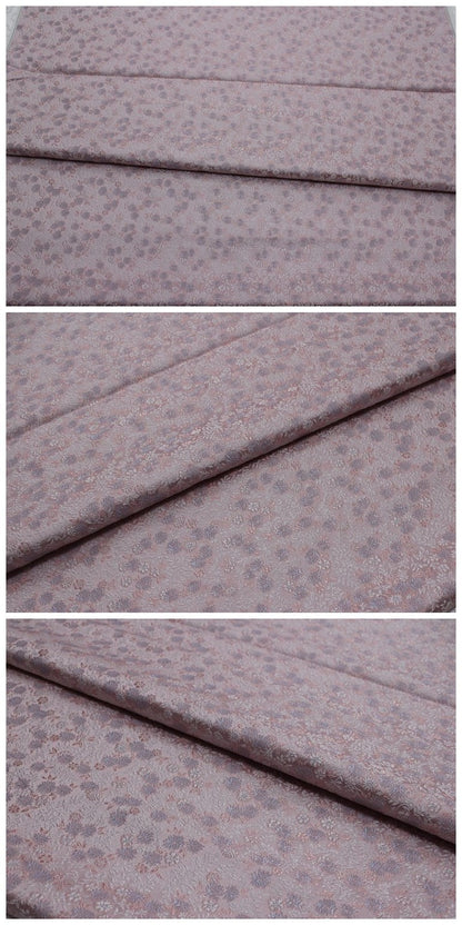 Tissu brocart de soie : motif pivoine, tissu de mariage chinois (vendu au mètre)