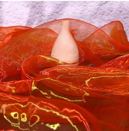 Two-Tone Organza Fabric: 59" Wide Glass Yarn for Sewing & Costumes