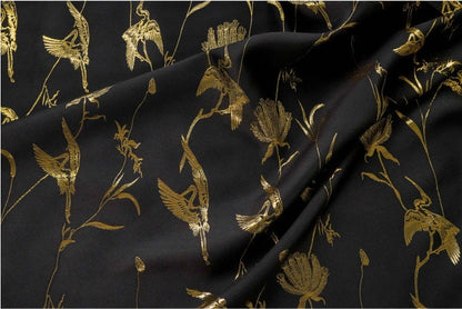 Gold Thread Jacquard Fabric: 3D Embossed Woven Upholstery, Costume, Decor