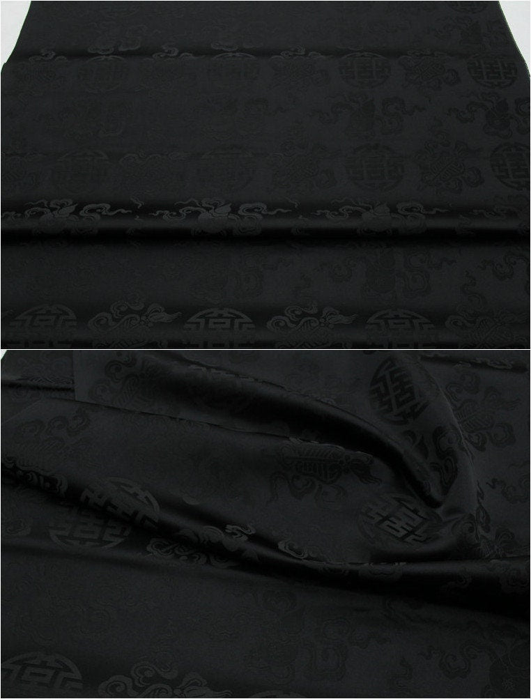 Brocade Fabric: Mongolian Style Jacquard Silk Rayon Blend