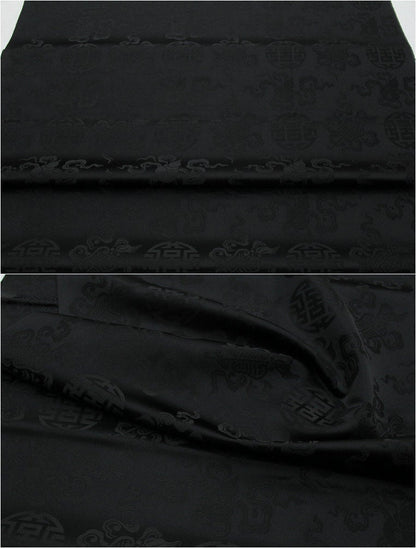 Brocade Fabric: Mongolian Style Jacquard Silk Rayon Blend