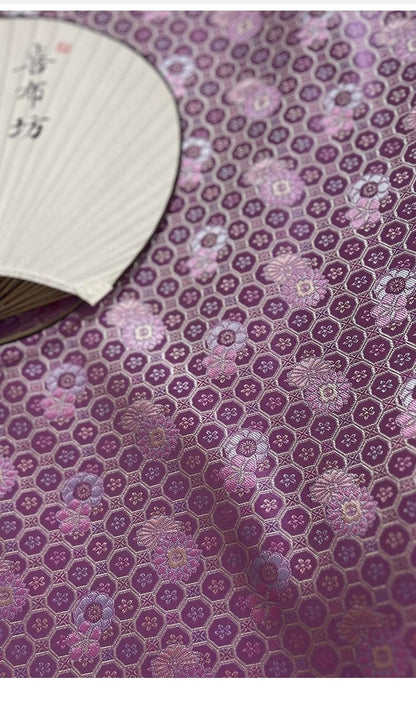 Nishijin Ori Brocade Fabric: Japanese Wedding Silk, 29" Wide