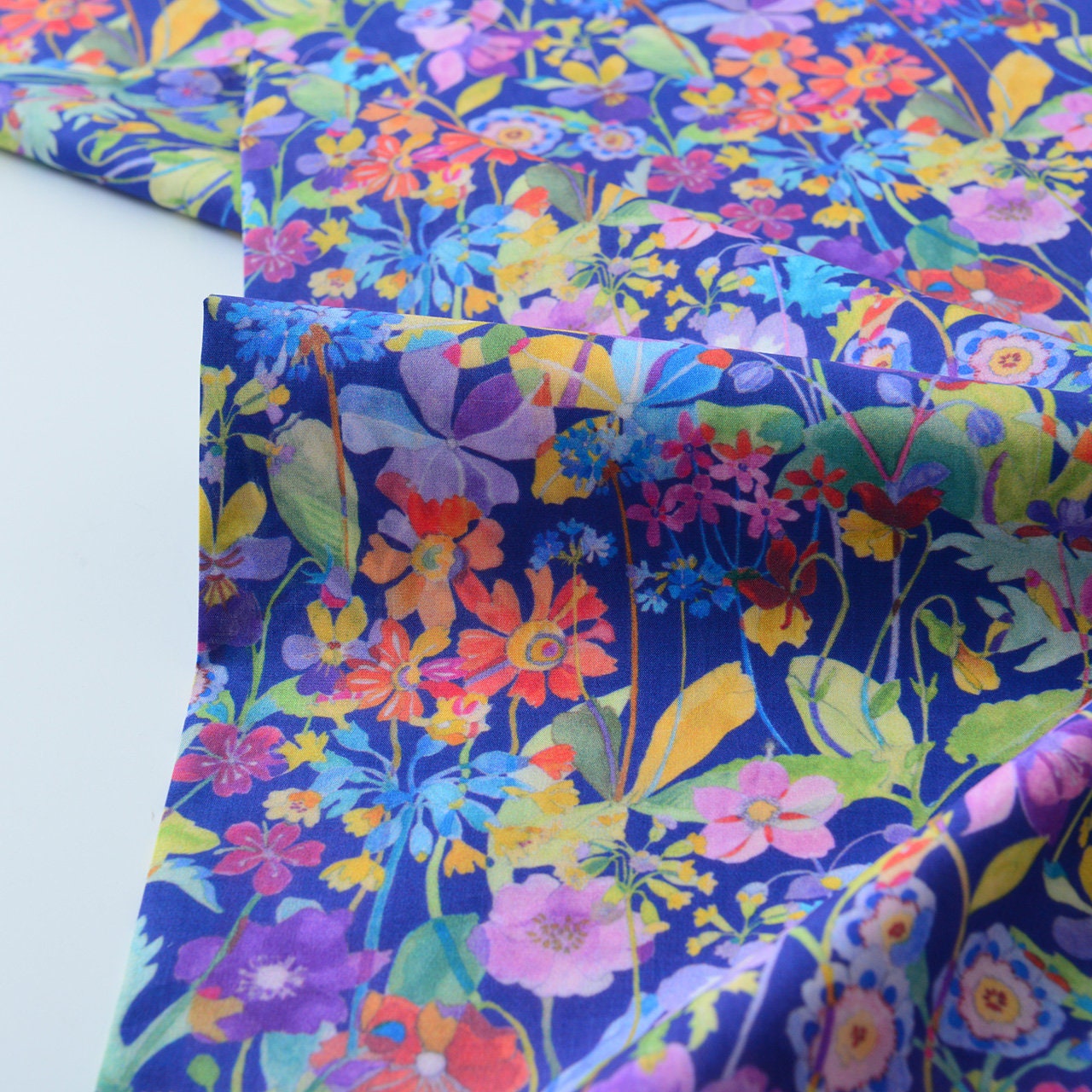 Floral Print Cotton Fabric: Sewing, Dressmaking, Home Decor - 55" Wide