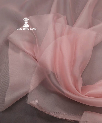 Tissu organza transparent : voile de mariée uni, tissu pour costume (150 cm de large)