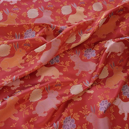 Rabbit Brocade Fabric: 59"W Chinese Cheongsam, Tibetan Robe Sewing