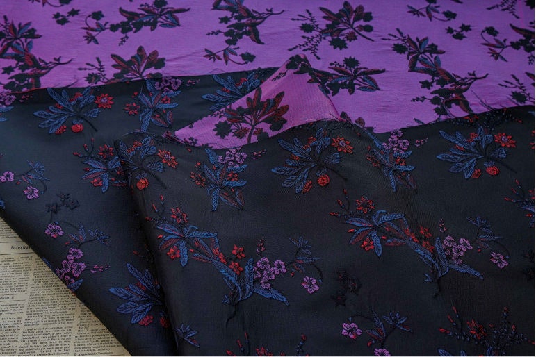 Jacquard Flower Upholstery Fabric: Gold Embossed 3D Classical Design
