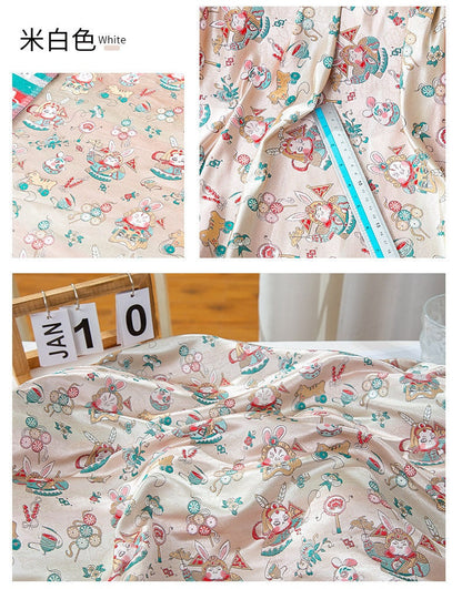 Tissu brocart de soie Lord Rabbit : Damas chinois traditionnel (59"L)