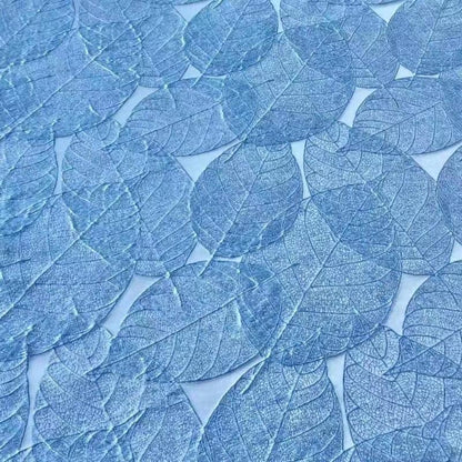Metallic Leaf Jacquard Fabric: 3D Texture, 59" Wide, Upholstery & Sewing