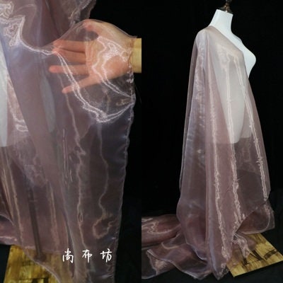 Crystal Yarn Organza Fabric: Water Light Mesh, 59" Wide