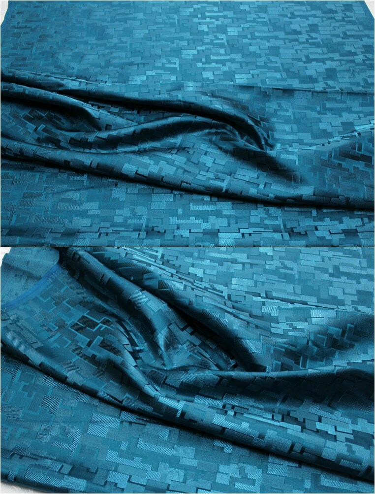 Handmade Silk Brocade Fabric: Fret Pattern Cheongsam Qipao Material