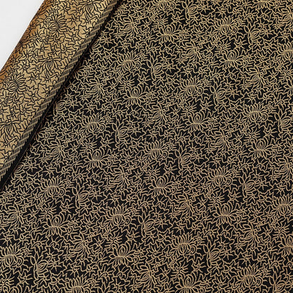 Nishijin Reversible Gold Damask Brocade Fabric: 29.5" Wide