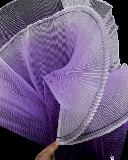 Pleated Organza Fabric: 59" Wide Stiff Texture Polyester