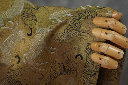 Tiger & Zebra Brocade Fabric ��� Vintage Chinese Jacqua" Wide