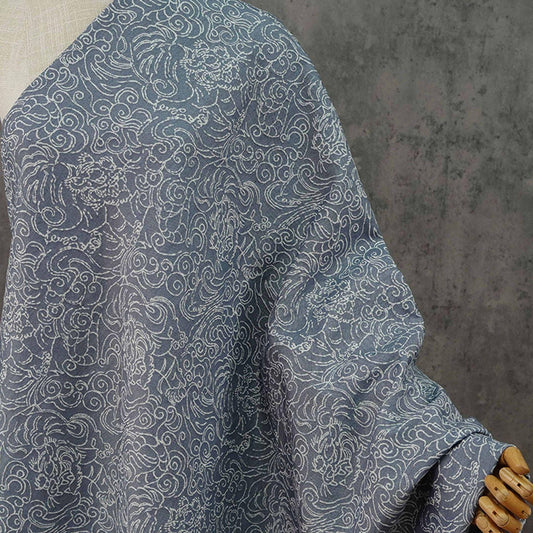 Jacquard Denim Fabric: 3D Reverse Design, Upholstery Sewing Material, 52"