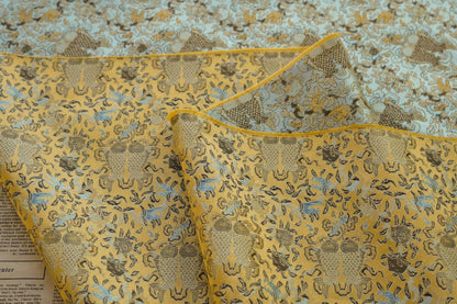Pisces Fish Brocade Fabric: 58"W Chinese Style Sewing Material