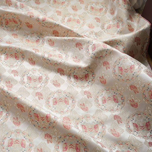 Butterfly Jacquard Fabric: Bright Color Upholstery, Costume, Decor (66")