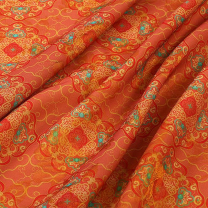 Tissu jacquard Baoxiang : satin soyeux de style chinois (largeur : 150 cm)