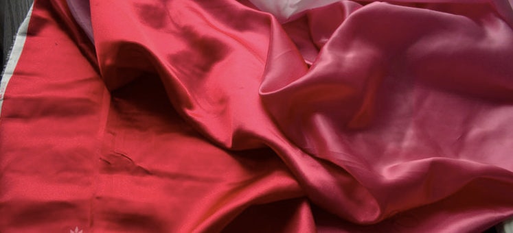 Ombr�� Satin Silk Fabric: Variety of Solid Colors" Wide