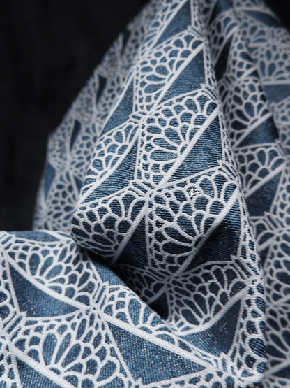Jacquard Denim Fabric: Linear Crown Pattern, Upholstery & Sewing (57")