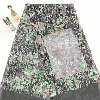 Colorful Sequin Fabric: Evening Dress & Runway Attire (51"W)