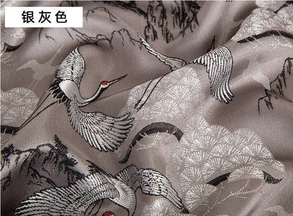Crane Jacquard Fabric: 57"W Polyester Sewing Material