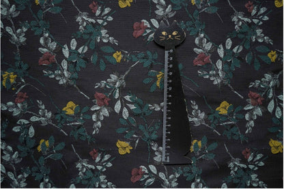 Floral Jacquard Woven Fabric: Reversible Embossed Upholstery, 57"W