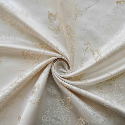 Magpie Jacquard Fabric With Gold Thread: Upholstery, Costume, & Drapery - 54" Wide