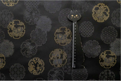 Rabbit Jacquard Brocade Fabric: Japanese Rayon Damask (By The Meter)