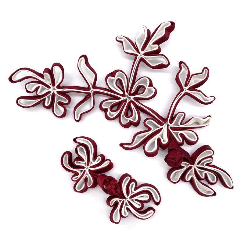 Handmade Satin Chinese Knot Buttons: Cheongsam Fasteners